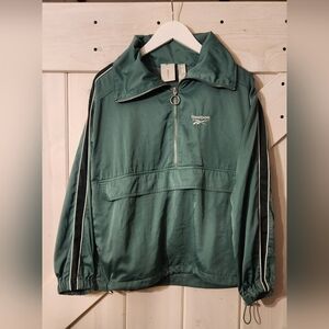 Women's Reebok Forever 21 Quarter Zip Jacket. Size S. Green Excellent Condition.